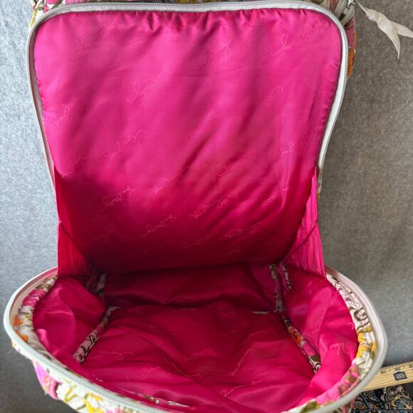 Lilly Pulitzer Tote Bag Hawaiian Print Preppy Classic Beach Vacation Pink Canvas - Picture 4 of 10